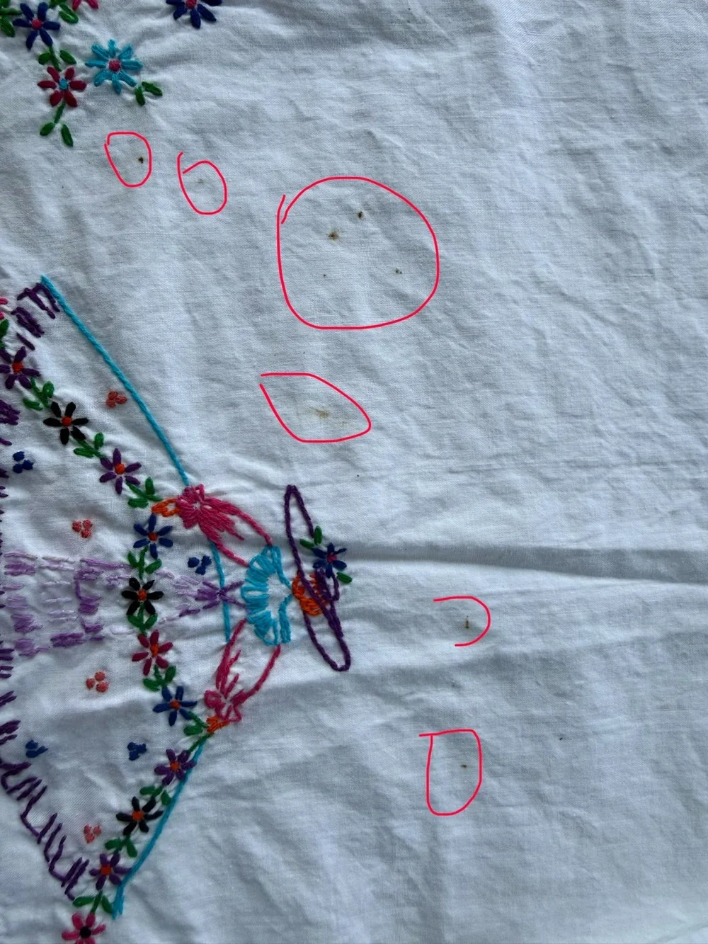 Hand-Embroidered VTG Pillowcase Set